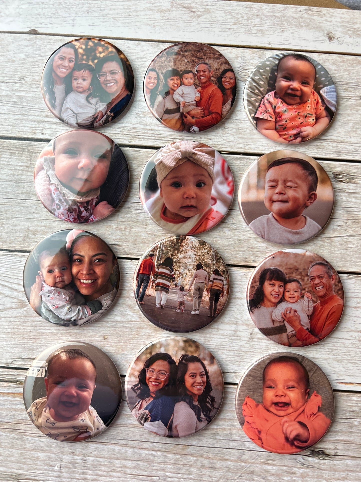 12 Photo Magnets 2.5" Circle