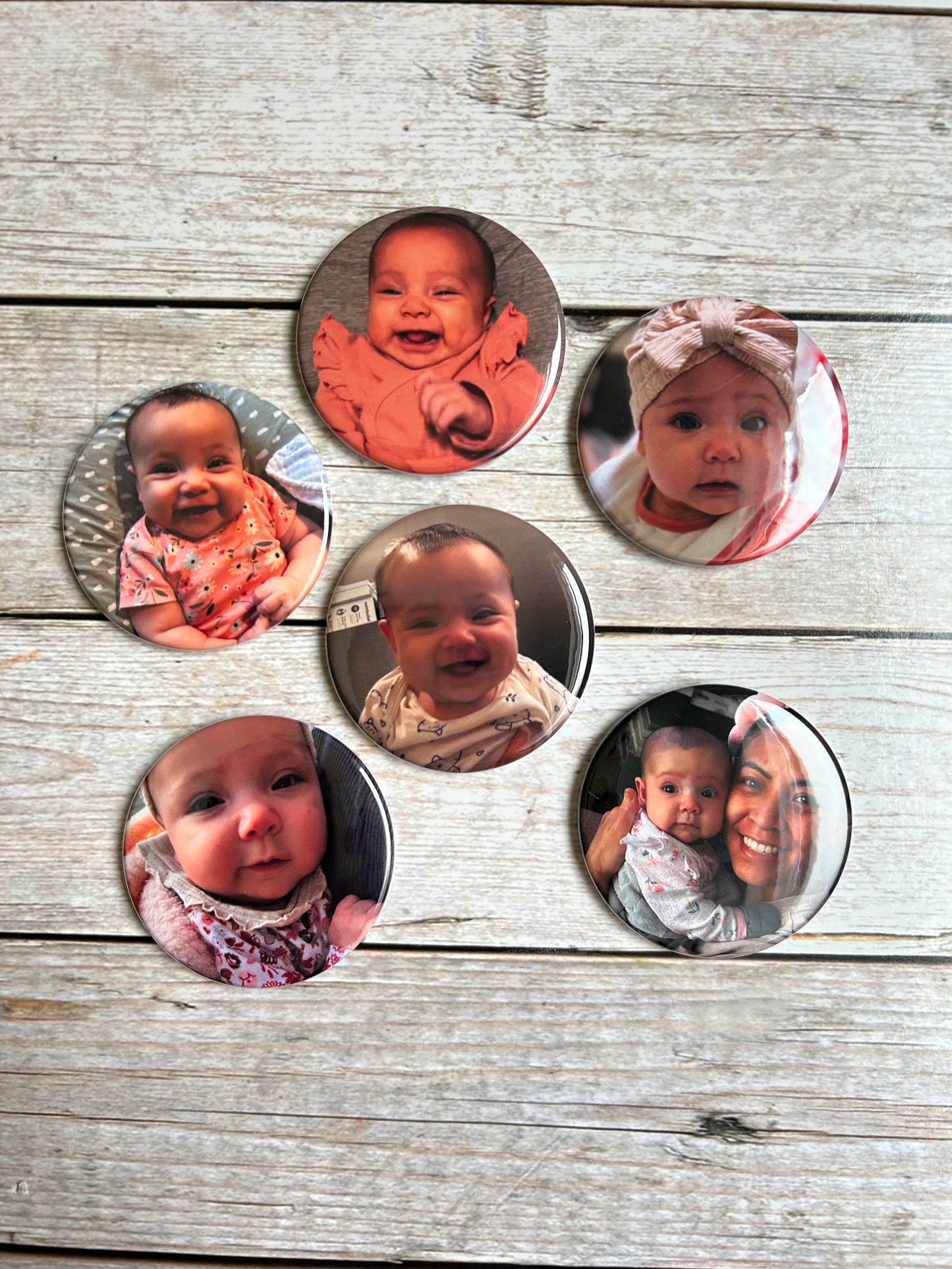6 Photo Magnets 2.5" Circle